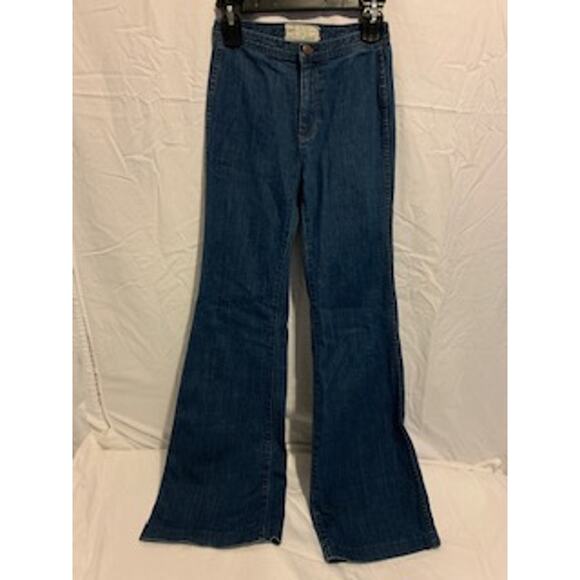 Free People Size 24 Women's Jean "Ray of Sunshine" Flare Leg - Picture 2 of 9